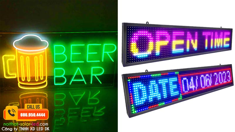 loại bảng điện tử ở quán bar/ karaoket vô cùng linh động