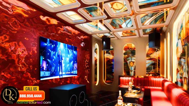 phong cách chill cũng có thể kết hợp với việc thi công màn hình lẽ