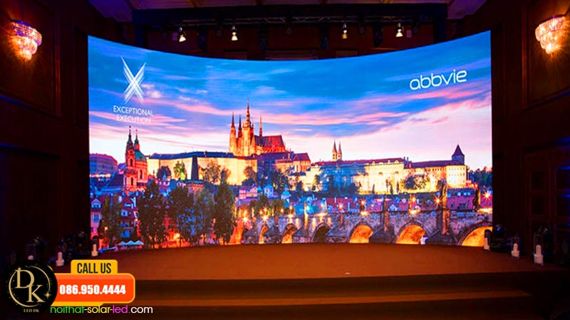 Khó khăn khi lắp đặt màn hình led với kinh cong