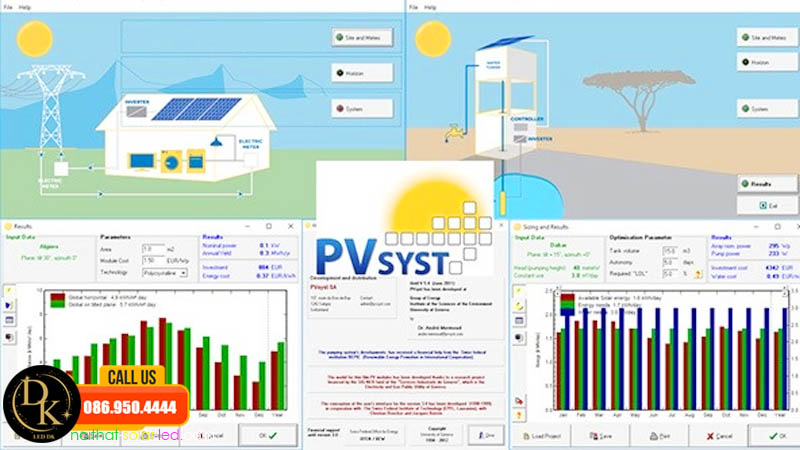 Phần mềm PVSyst (Software for Photovoltaic Systems)
