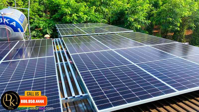 Chiều dài và chiều rộng tấm pin sử dụng trong lắp đặt năng lượng mặt trời